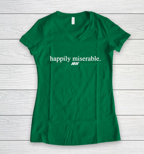Happily Miserable Women's V-Neck T-Shirt 3
