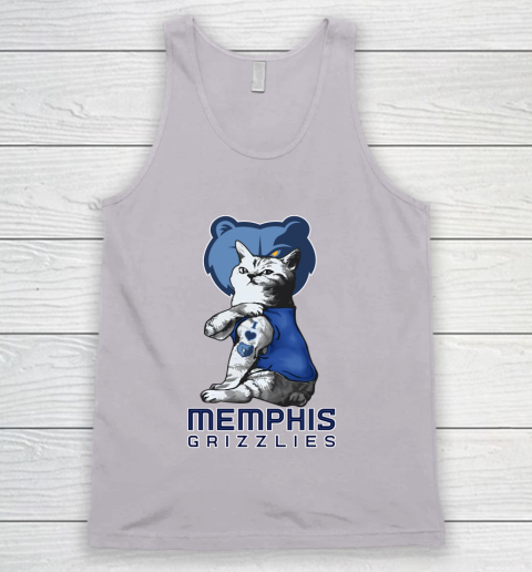 NBA Basketball My Cat Loves Memphis Grizzlies Tank Top 3