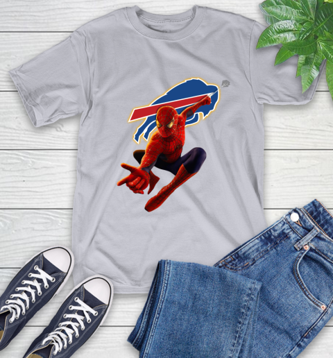 NFL Spider Man Avengers Endgame Football Buffalo Bills T-Shirt 6