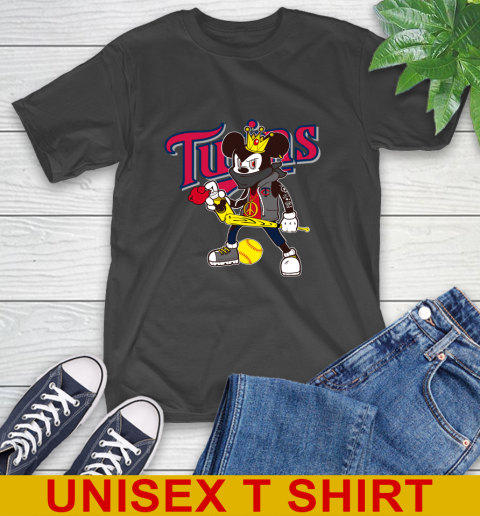 Minnesota Twins MLB Baseball Mickey Peace Sign Sports T-Shirt 2