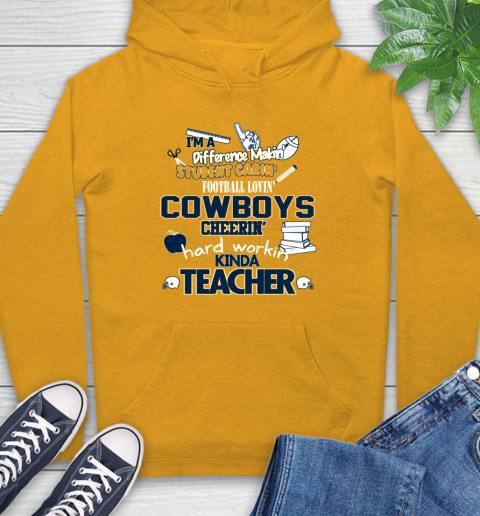 Dallas Cowboys NFL I'm A Difference Making Student Caring Football Loving Kinda Teacher Hoodie 2