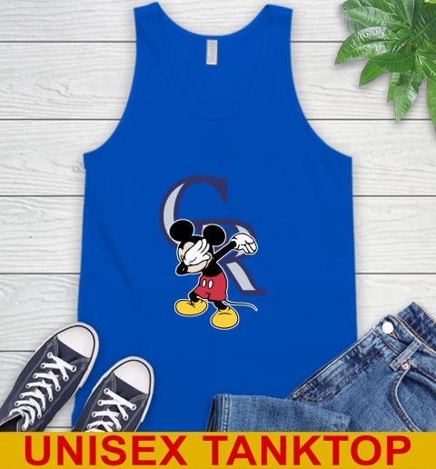 Colorado Rockies MLB Baseball Dabbing Mickey Disney Sports Tank Top 5