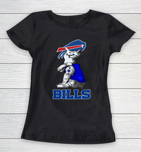 NFL Football My Cat Loves Buffalo Bills Women's T-Shirt