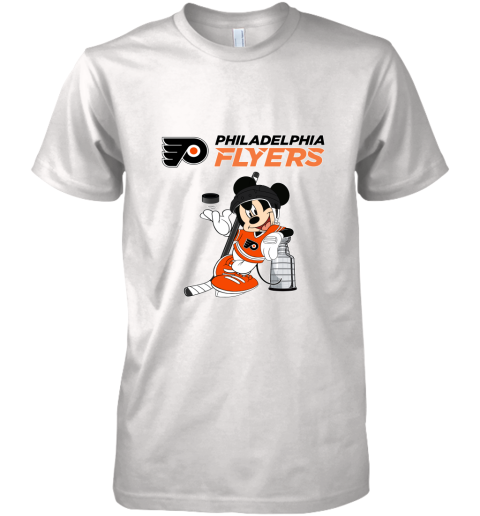 Mickey Philadelphia Flyers With The Stanley Cup Hockey NHL Premium Men's T-Shirt