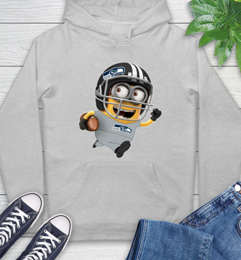 NFL Seattle Seahawks Minions Disney Football Sports Hoodie 6