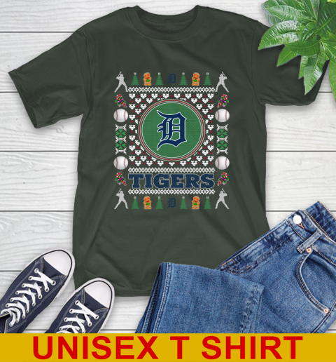 Detroit Tigers Merry Christmas MLB Baseball Loyal Fan T-Shirt - Image 7