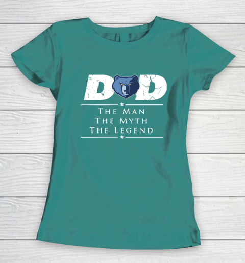 Memphis Grizzlies NBA Basketball Dad The Man The Myth The Legend Women's T-Shirt 10
