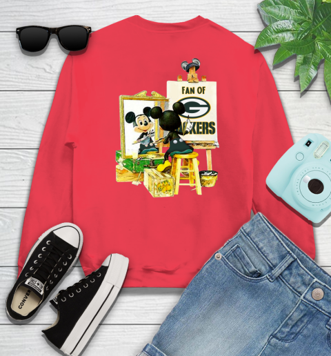 NFL Football Green Bay Packers Mickey Drawing Shirt 35