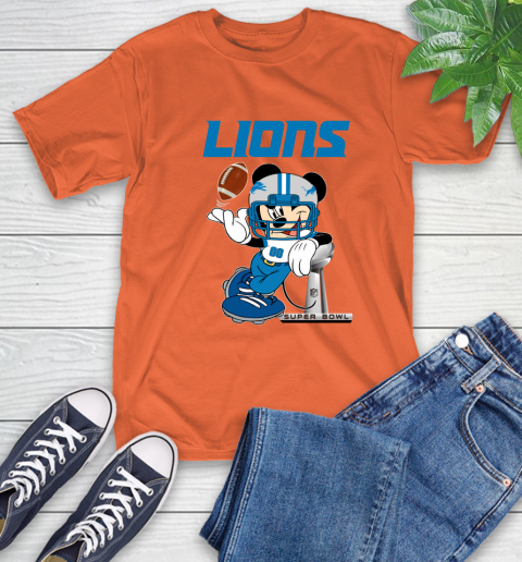 NFL Detroit Lions Mickey Mouse Disney Super Bowl Football T Shirt T-Shirt 5