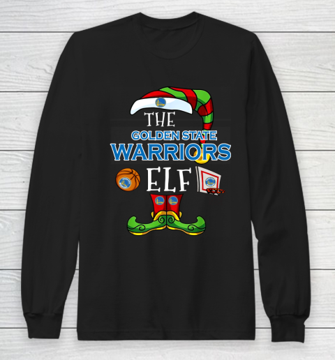Golden State Warriors Christmas ELF Funny NBA Long Sleeve T-Shirt
