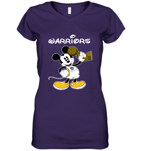 Mickey Golden State Warriors Women's V-Neck T-Shirt
