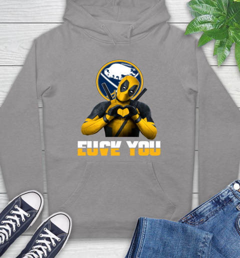 NHL Buffalo Sabres Deadpool Love You Fuck You Hockey Sports Hoodie 6