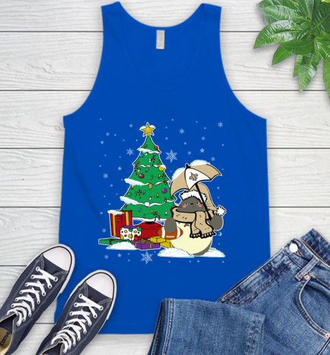 New Orleans Saints NFL Football Cute Tonari No Totoro Christmas Sports Tank Top 4