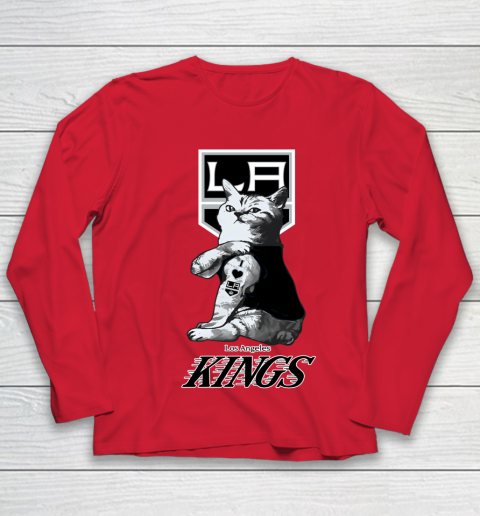 NHL My Cat Loves Los Angeles Kings Hockey Youth Long Sleeve 8