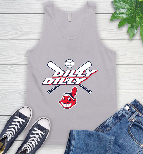 MLB Cleveland Indians Dilly Dilly Baseball Sports Tank Top 4