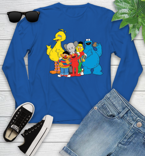 Men kaws x sesame street sweatshirt clearance