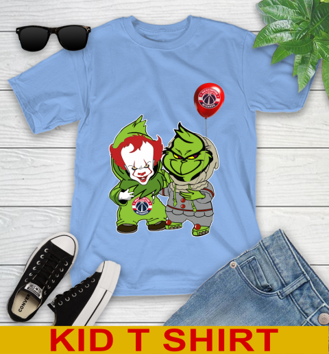 Washington Wizards Baby Pennywise Grinch Christmas NBA Basketball Youth T-Shirt 11