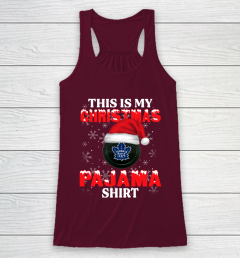 Toronto Maple Leafs This Is My Christmas Pajama Shirt NHL Racerback Tank 2