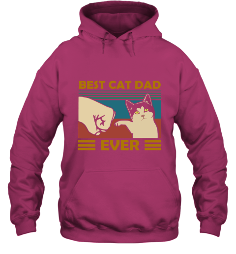 8fqa best cat dad ever fist dash with cat vintage hoodie 23 front heliconia