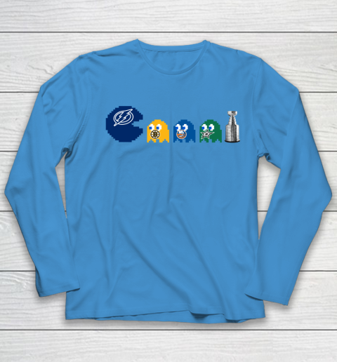 Tampa Bay Lightning x Pacman Create History For Stanley Cup Youth Long Sleeve 7