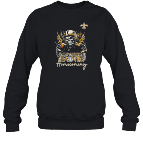 New Orleans Saints Football Homecoming 2024 skeleton player Sweatshirt