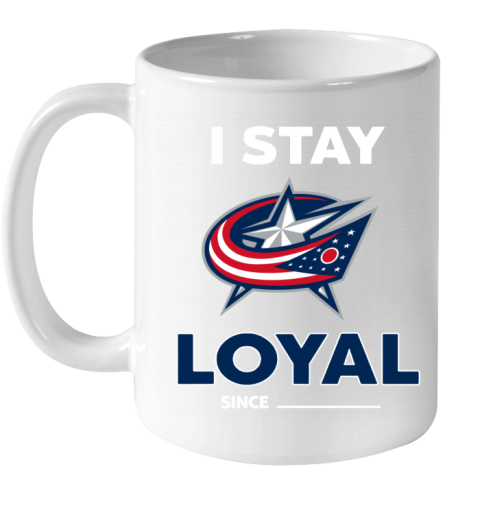 wvpw columbus blue jackets i stay loyal ceramic mug 110 56 front white