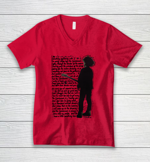 The Cure Tshirt Llullaby V-Neck T-Shirt 3