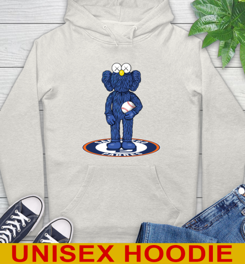 MLB Baseball San Diego Padres Kaws Bff Blue Figure Shirt Hoodie 12