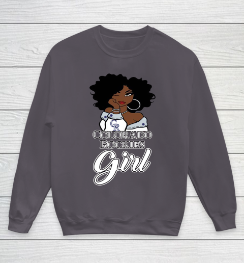 Colorado Rockiess Girl MLB Youth Sweatshirt 6