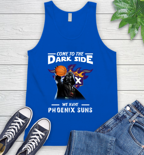 NBA Come To The Dark Side We Have Phoenix Suns Star Wars Darth Vader Basketball Tank Top 4