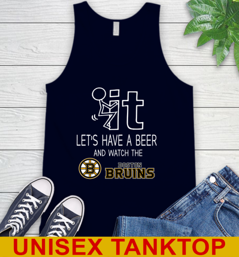 Boston Bruins Hockey NHL Let's Have A Beer And Watch Your Team Sports Tank Top 2