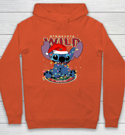 Minnesota Wild NHL Hockey noel stitch Christmas Hoodie 3
