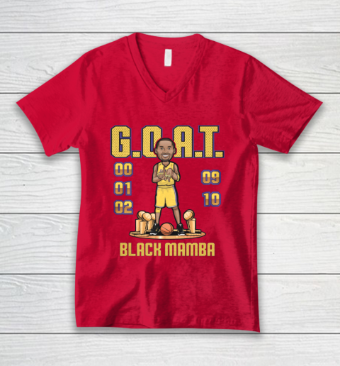 Kobe Bryant Goat V-Neck T-Shirt 7