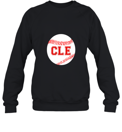 Cleveland Ohio Baseball Heart CLE Sweatshirt