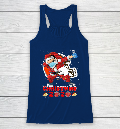 Cleveland Browns Funny Santa Claus Dabbing Christmas 2020 NFL Racerback Tank 6