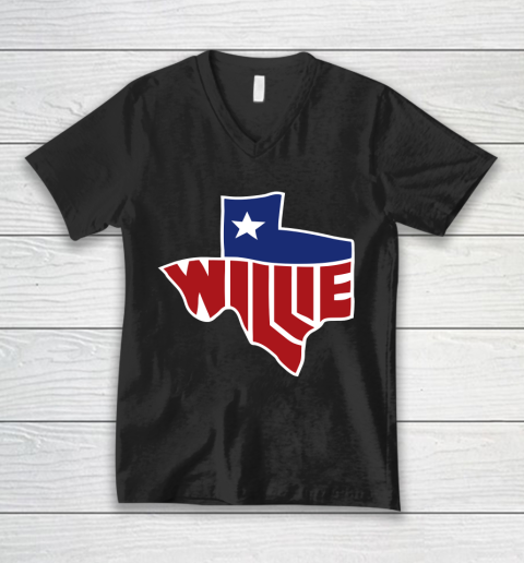 Willie Nelson shirt Willie's Texas V-Neck T-Shirt