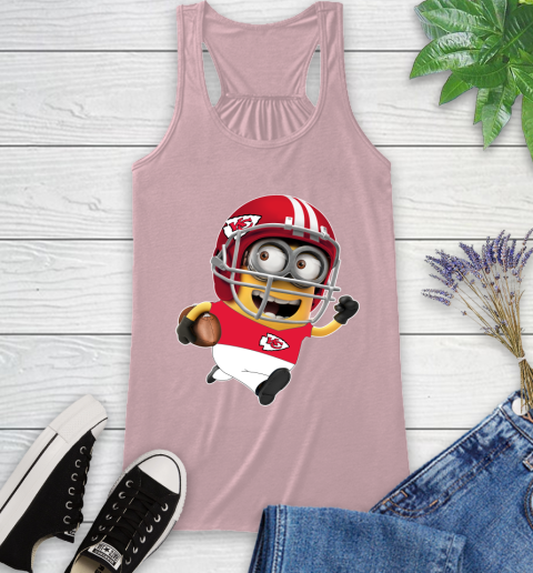 NFL Kansas City Chiefs Minions Disney Football Sports Racerback Tank 11
