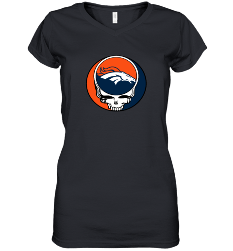 Denver Broncos x Grateful Dead Women's V-Neck T-Shirt