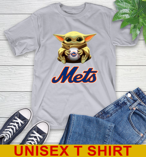 MLB Baseball New York Mets Star Wars Baby Yoda Shirt 6