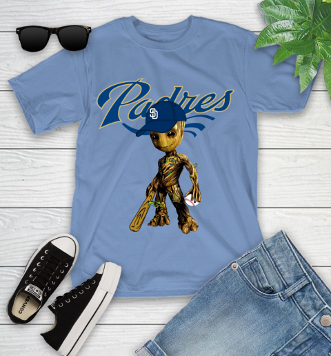 MLB San Diego Padres Groot Guardians Of The Galaxy Baseball Youth T-Shirt 11