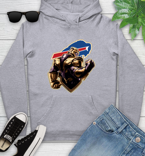 NFL Thanos Avengers Endgame Football Sports Buffalo Bills Youth Hoodie 6