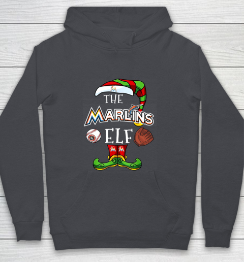 Miami Marlins Christmas ELF Funny MLB Youth Hoodie 5