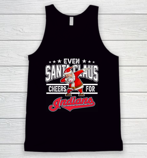 Cleveland Indians Even Santa Claus Cheers For Christmas MLB Tank Top