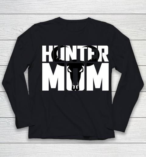 Mother's Day Funny Gift Ideas Apparel  Bison Hunter tshirt for mom Youth Long Sleeve