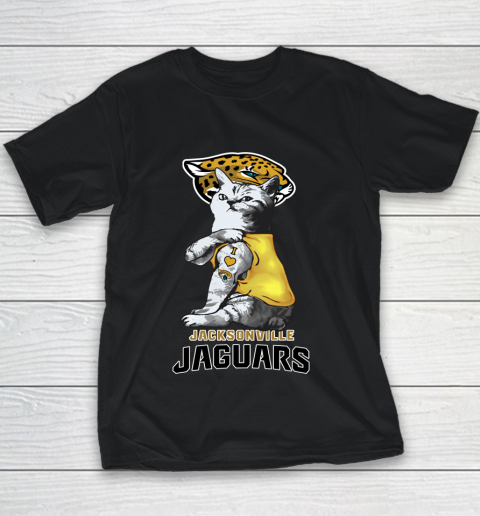 NFL Football My Cat Loves Jacksonville Jaguars Youth T-Shirt