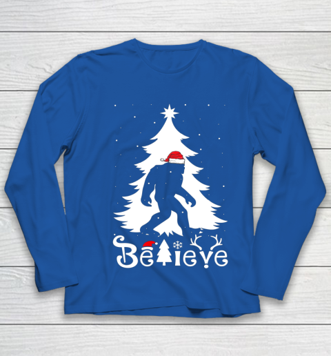 Bigfoot Christmas Gifts For Men Boys Girls Funny Christmas Youth Long Sleeve 7