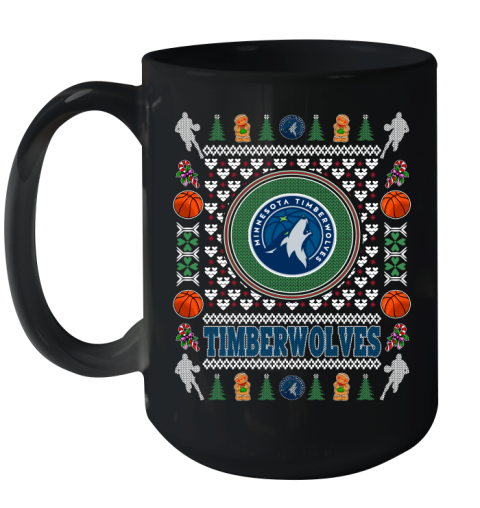 Minnesota Timberwolves Merry Christmas NBA Basketball Loyal Fan Ceramic Mug 15oz