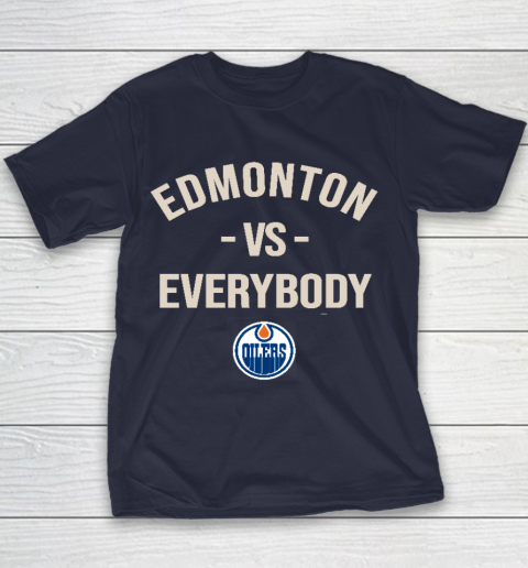 Edmonton Oilers Vs Everybody Youth T-Shirt 2