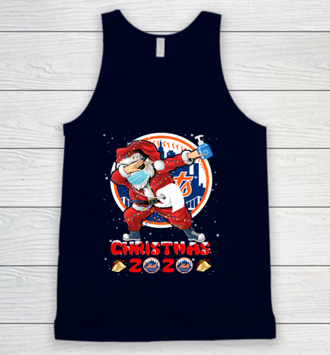 New York Mets Funny Santa Claus Dabbing Christmas 2020 MLB Tank Top 2