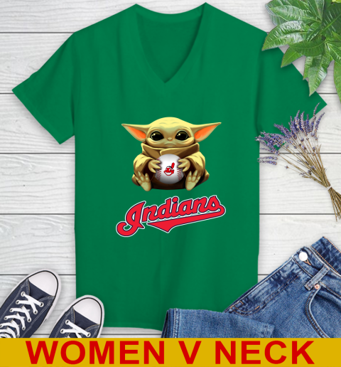 MLB Baseball Cleveland Indians Star Wars Baby Yoda Shirt 82